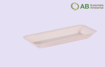 CH835  | Charola rectangular CH835 degradable 