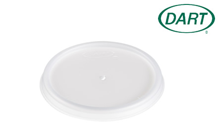 4JL | Tapa de Plástico PS con Respiradero para Vaso/Envase de 4 fl oz (118 mL) - Translúcida