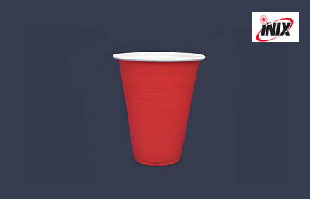 Vaso de Plástico Bicolor
Rojo #16 Large